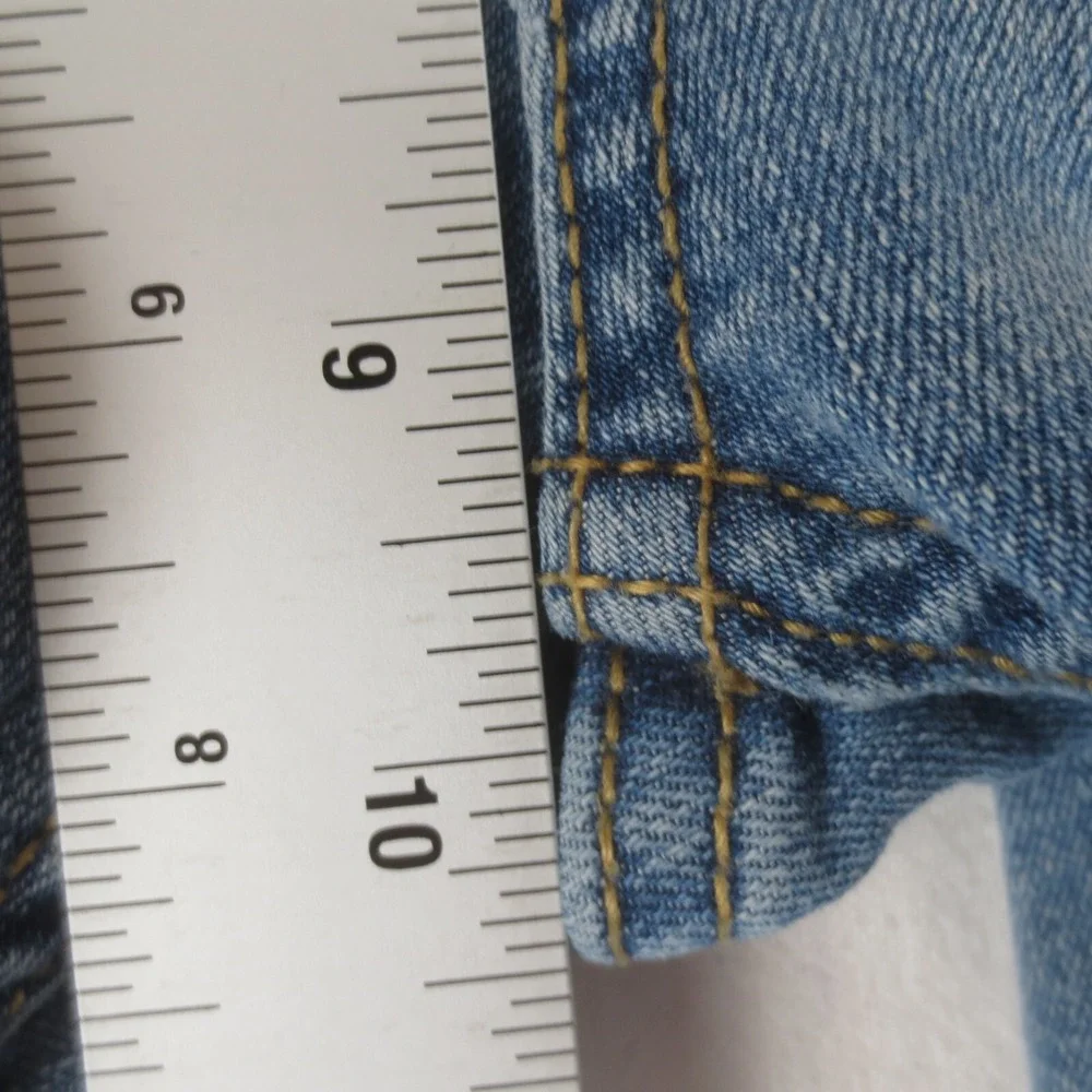 Levis 510 Jeans Girls 16 Reg (Actual 28x29) Blue Skinny Fit Stretch Light Denim